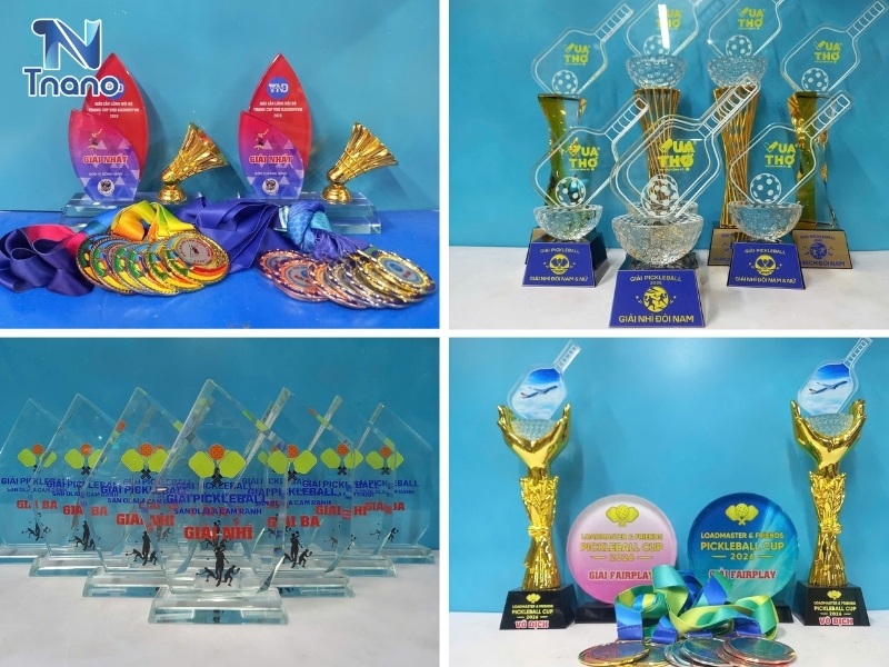 Xưởng sản xuất cúp giải Pickleball theo yêu cầu giá rẻ tại TPHCM